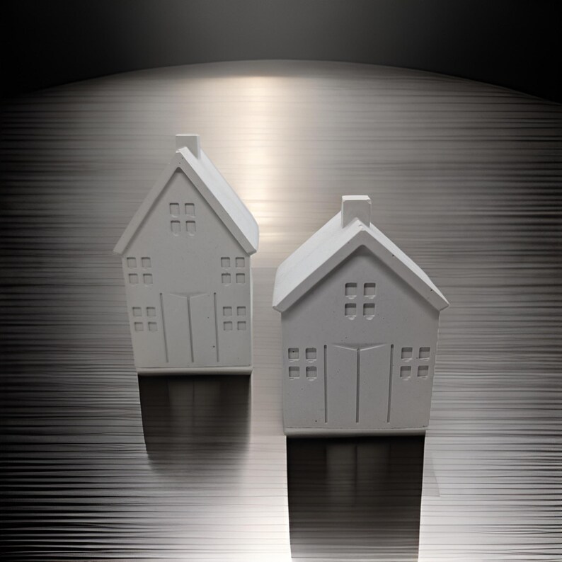 Concrete Little House Minimalist Home Decor Etsy