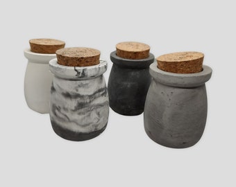 Handmade Small Storage Concrete Jar