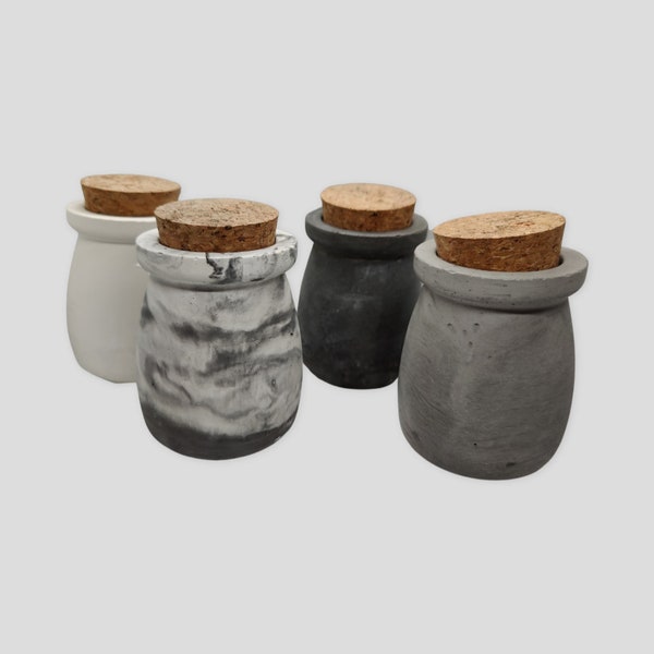 Handmade Small Storage Concrete Jar