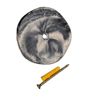 Large Round Concrete Wall Knob | Modern Circular Wall Peg for Entryway | Industrial Concrete Wall Hanger | Minimalist Decorative Wall Stud