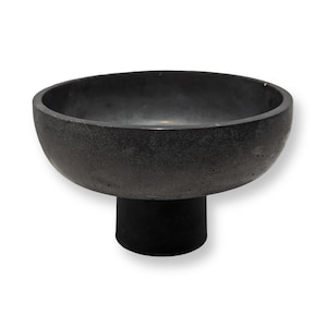 Gray Concrete Pedestal Bowl