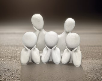 Decorative Concrete Family Figurines