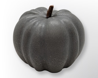 Concrete Pumpkin With Wooden Stem
