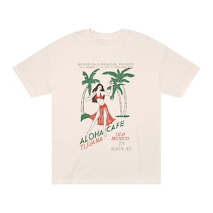 Aloha Cafe Vintage Shirt, Classic Tee, Soft Cotton T-Shirt