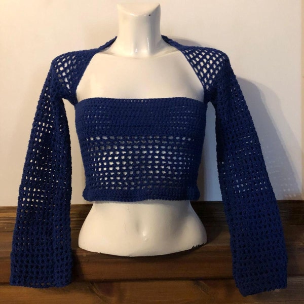 Mesh Top Long Sleeve Etsy