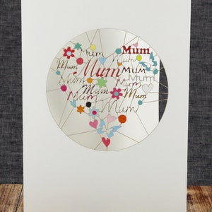 Einzigartige Muttertagskarte, Muttertag, Muttersonntag, Muttertag, Muttertag, Karte für Mama, Herzkarte, Karte für sie, Made in UK Pmm05