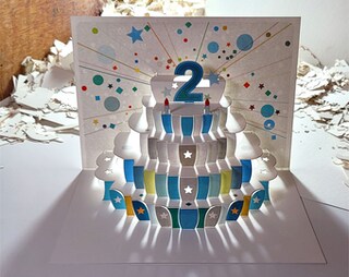 Biglietto Pop-Up 3D Per 50° Compleanno Con Busta E Tagliando – Regalo Speciale Per Donna, Uomo, Moglie, Marito