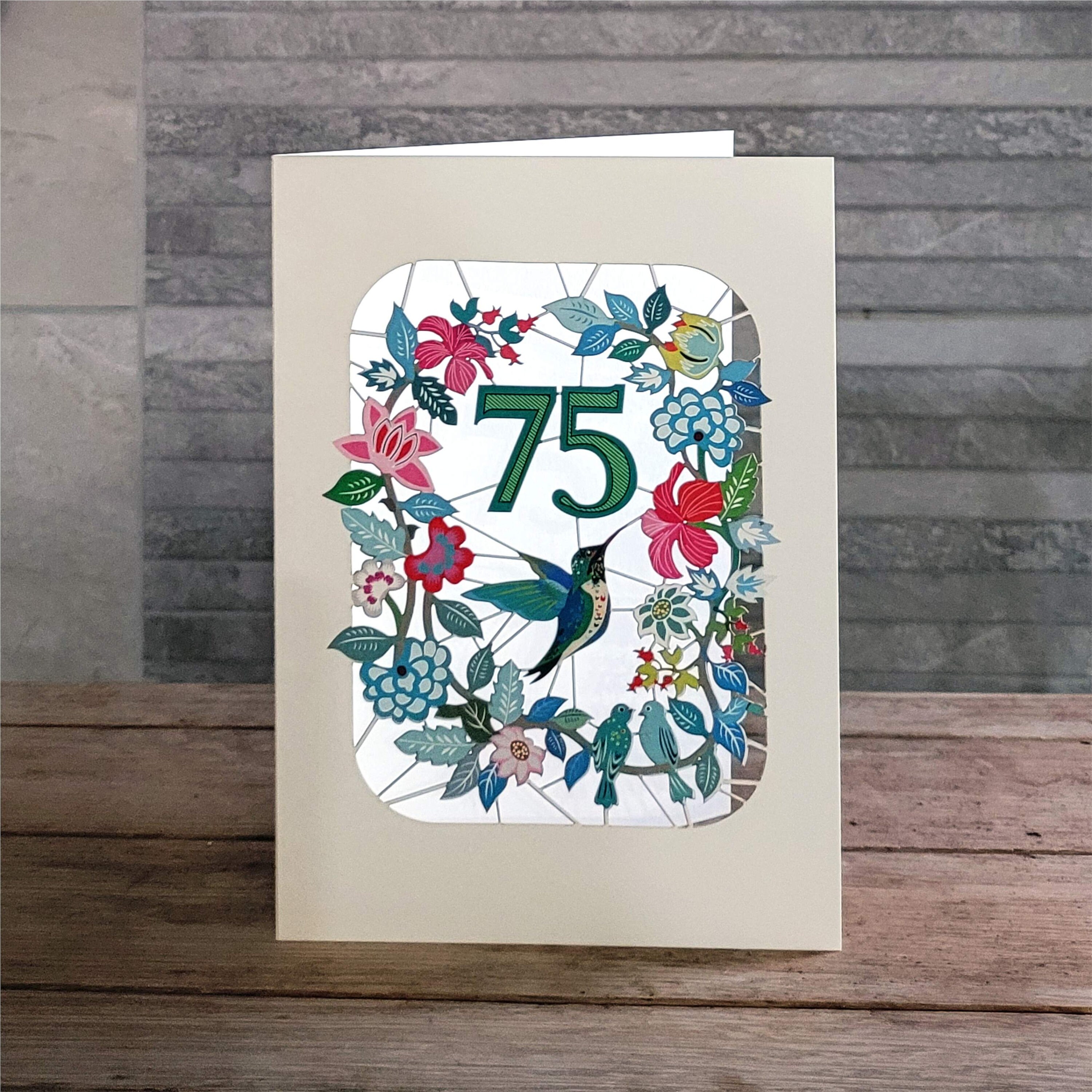 75th Birthday Card Age 75th Birthday Card 75 Age Birthday - Etsy