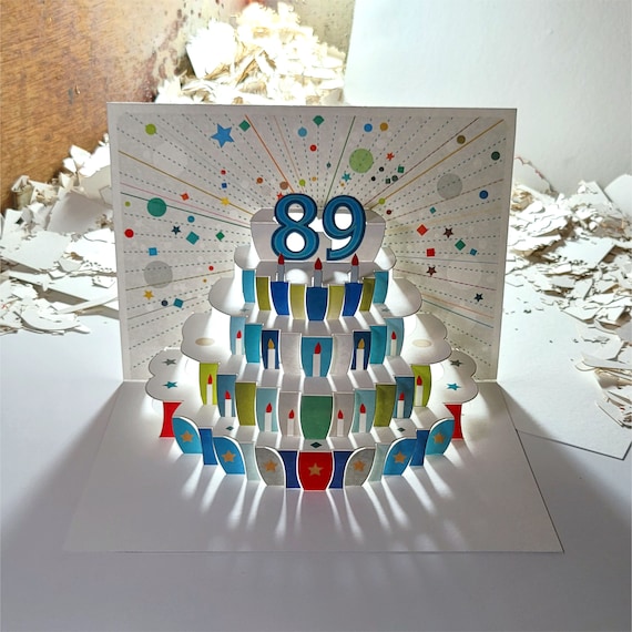 Biglietto di auguri pop-up per 85° compleanno 85° compleanno, con scritta Love Kate's Pop-Up Cards Her POP215MC85