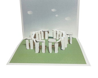 Stonehenge Card, Stonehenge, Stonehenge Gift, Pop up card, Ancient England, Card for her, Card for him - Made in the UK (Pop41)