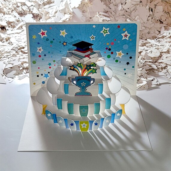 Graduation Card Unique Pop up Graduation Cards Special Etsy