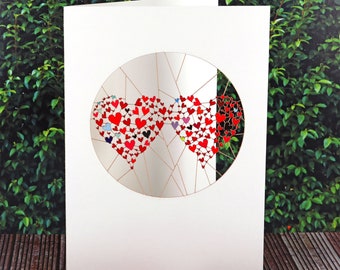 Unique Valentine card, Beautiful Dream, Hearts Card, Love Card, Valentine Card, Valentines Cards, Card for her, Card for him, (VPM015)