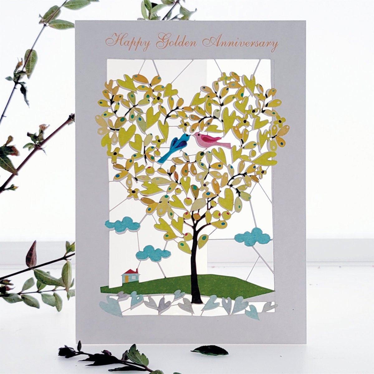 Gold Wedding Anniversary 50th Gold Anniversary Card Golden - Etsy