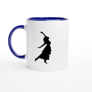 White 11oz ceramic mug with colored interior