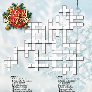 Christmas Crossword Puzzle