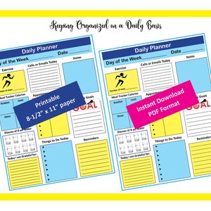 Daily Printable Planner Page - Etsy