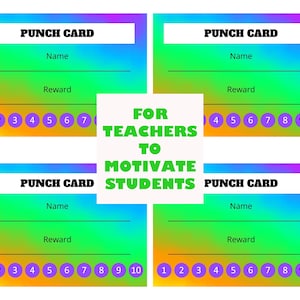 Punch Cards for School
