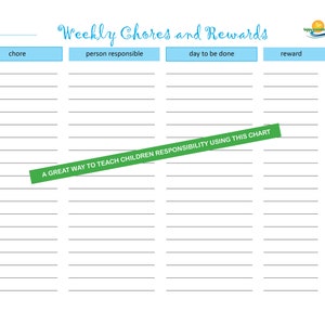 Chores and Rewards Chart