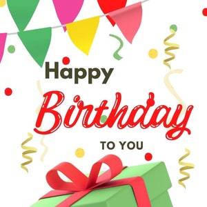 Happy Birthday Hershey Bar Regular Size Candy Wrapper
