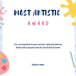 Most Artistic Award