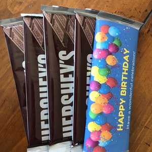 Hershey Bar Regular Size Candy Wrapper #2 for Birthdays