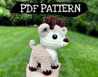 Crochet Deer Amigurumi Doll Pattern (PDF)