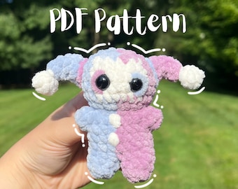 Modello PDF Amigurumi all'uncinetto colorato Jester