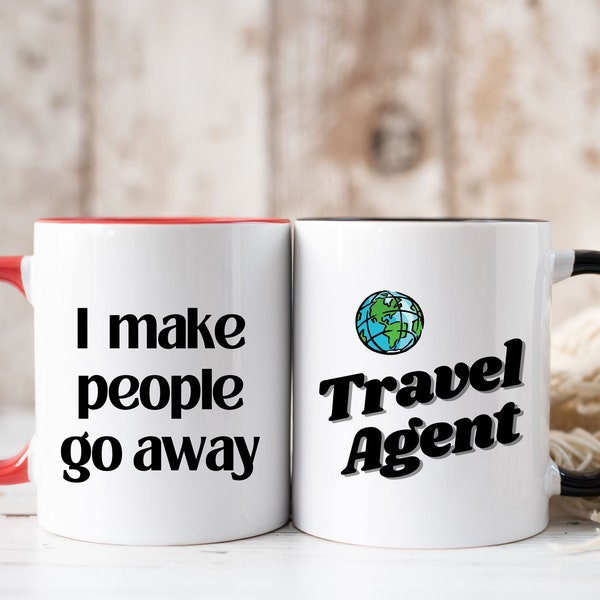 Travel Agent Mug, Gift for Travel Agent, Company Employee Gift for Travel Agents, Travel Agency Gift, Valentine Gift for Travel Agent