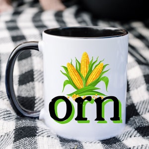 Corn Mug, Fall Decor, Gift for Farmer, Corn Harvest, Vegetable Mug, Corn Lover Gift, Sweet Corn Coffee Mug, Fall Vegetables Decor, Corn Gift