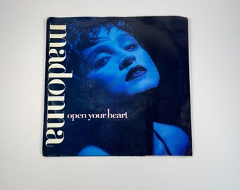 1986 Madonna Open Your Heart Extended Version Single 45 RPM Vinyl