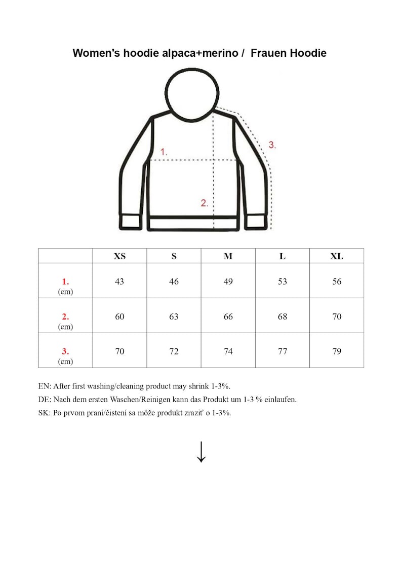 Alpaca hoodie, women XS only image 5