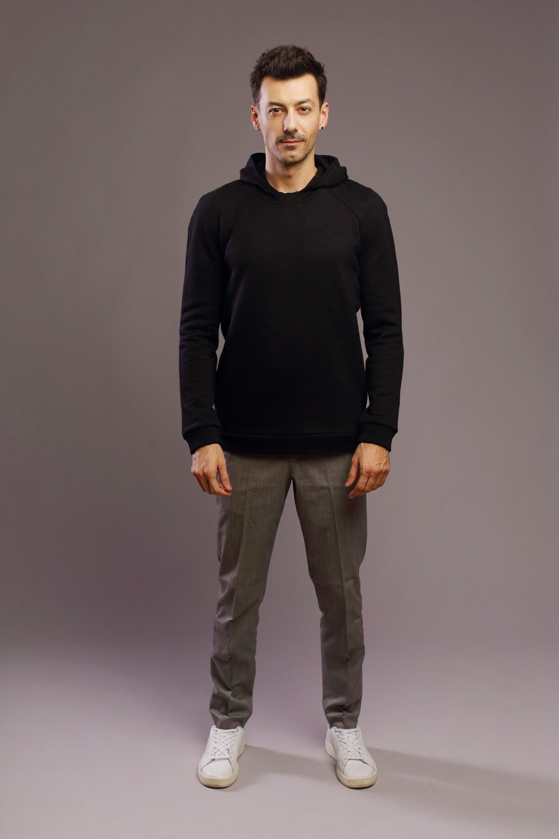 Alpaca hoodie, men image 1