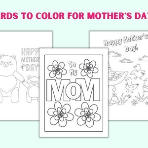 Mother&#39;s Day Cards to Print and Decorate!