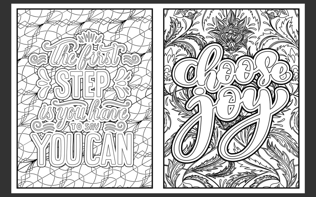 50 Inspirational Self Care Coloring Pages for Adults/värityskuvia ...