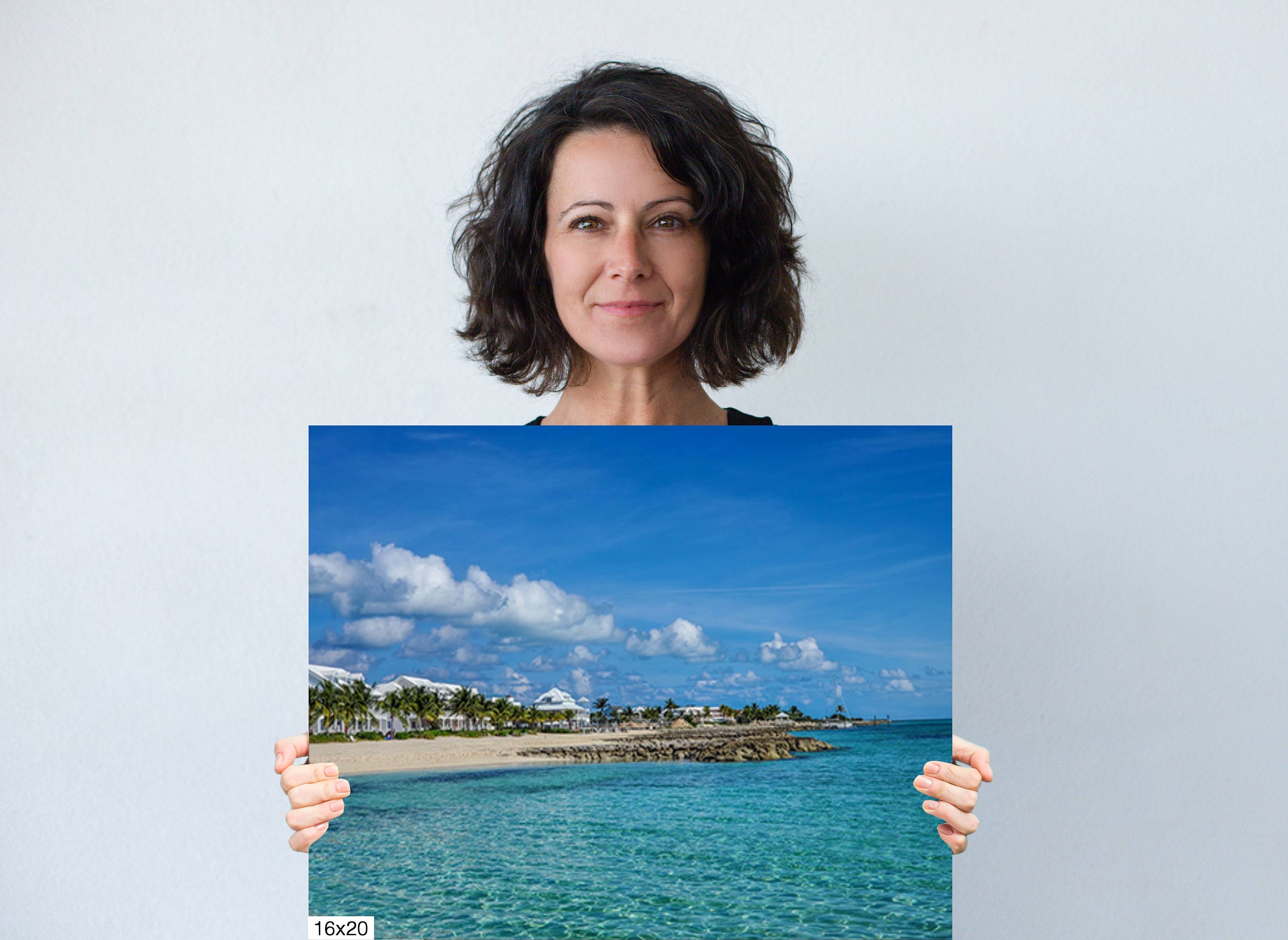 Bahamas Palm Cay Resort Beach Living Wall Art