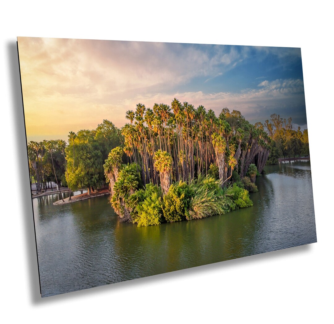 Sunset Lake Wall Art: Riverside Nature Scene - Canvas or Print - Etsy