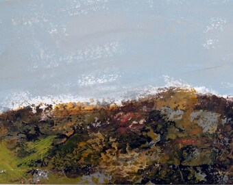 Impressionistic, landscape painting,"Summer Vista".