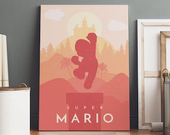 Mario Poster | Leinwanddruck gerollt | Spielzimmer Geschenk #2