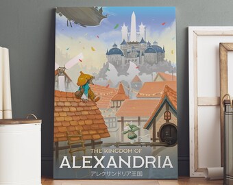 Final Fantasy Poster | Rolled Canvas Print | Gaming Room Gift #1