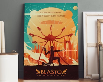 Mass Effect Poster | Rolled Canvas Print | Gaming Room Gift