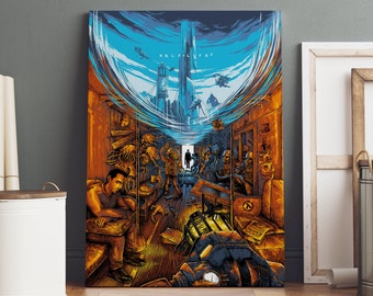 Half-Life Poster | Half-Life: Alyx | Rolled Canvas Print | Gaming Room Gift #2
