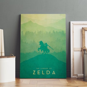 Legend of Zelda Poster | Breath of the Wild | Rolled Canvas Print | Gaming Room Gift #1