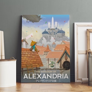 Final Fantasy-poster | Opgerolde canvasafdruk | Cadeau voor gameruimte #1