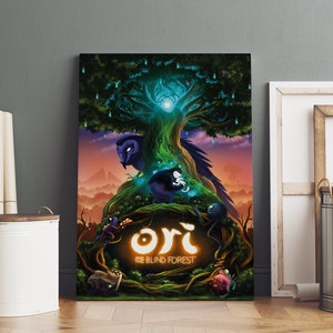Ori and the Blind Forest Poster | Leinwanddruck gerollt | Spielzimmer Geschenk