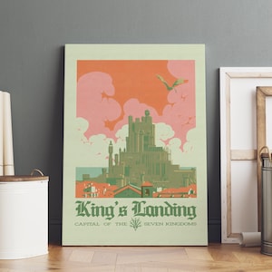 GoT-poster | Koningslanding | Opgerolde canvasafdruk