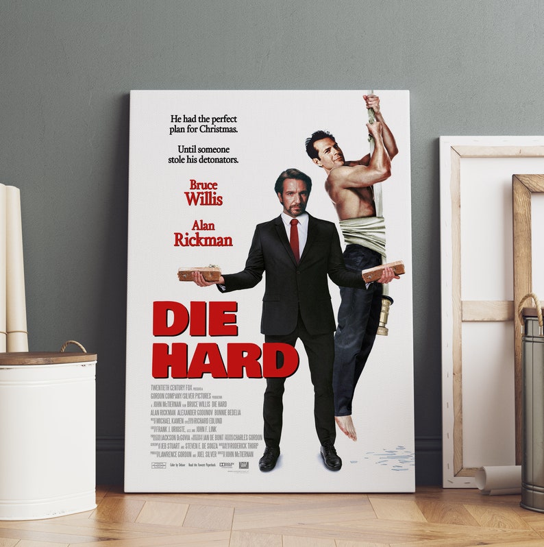 Stirb langsam Poster Brucre Willis Leinwand Alan Rickman Leinwanddruck