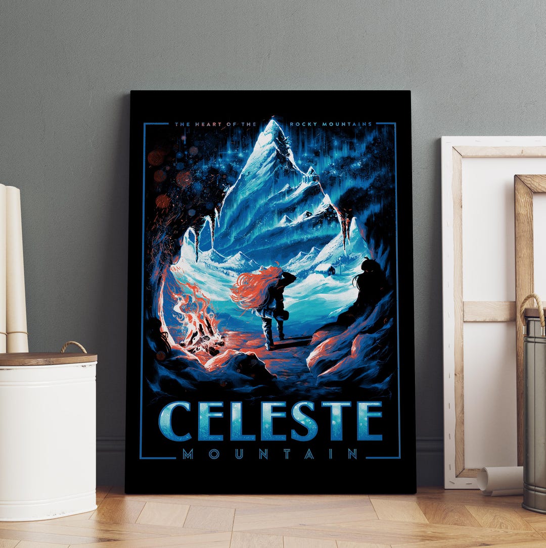 Celeste Poster | Celeste Rolled Canvas Print | Gaming Room Gift #1