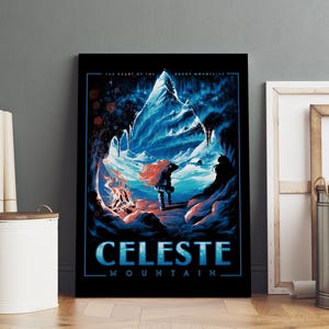 Pôster Celeste | Impressão em tela enrolada Celeste | Presente para sala de jogos nº 1