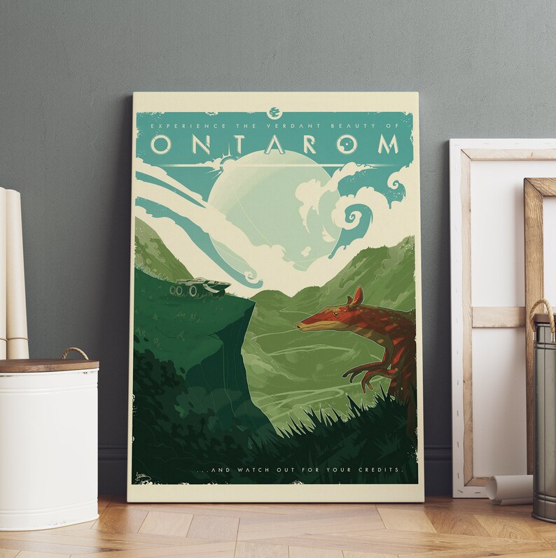 Mass Effect Poster Rolled Canvas Print Gaming Room Gift Etsy