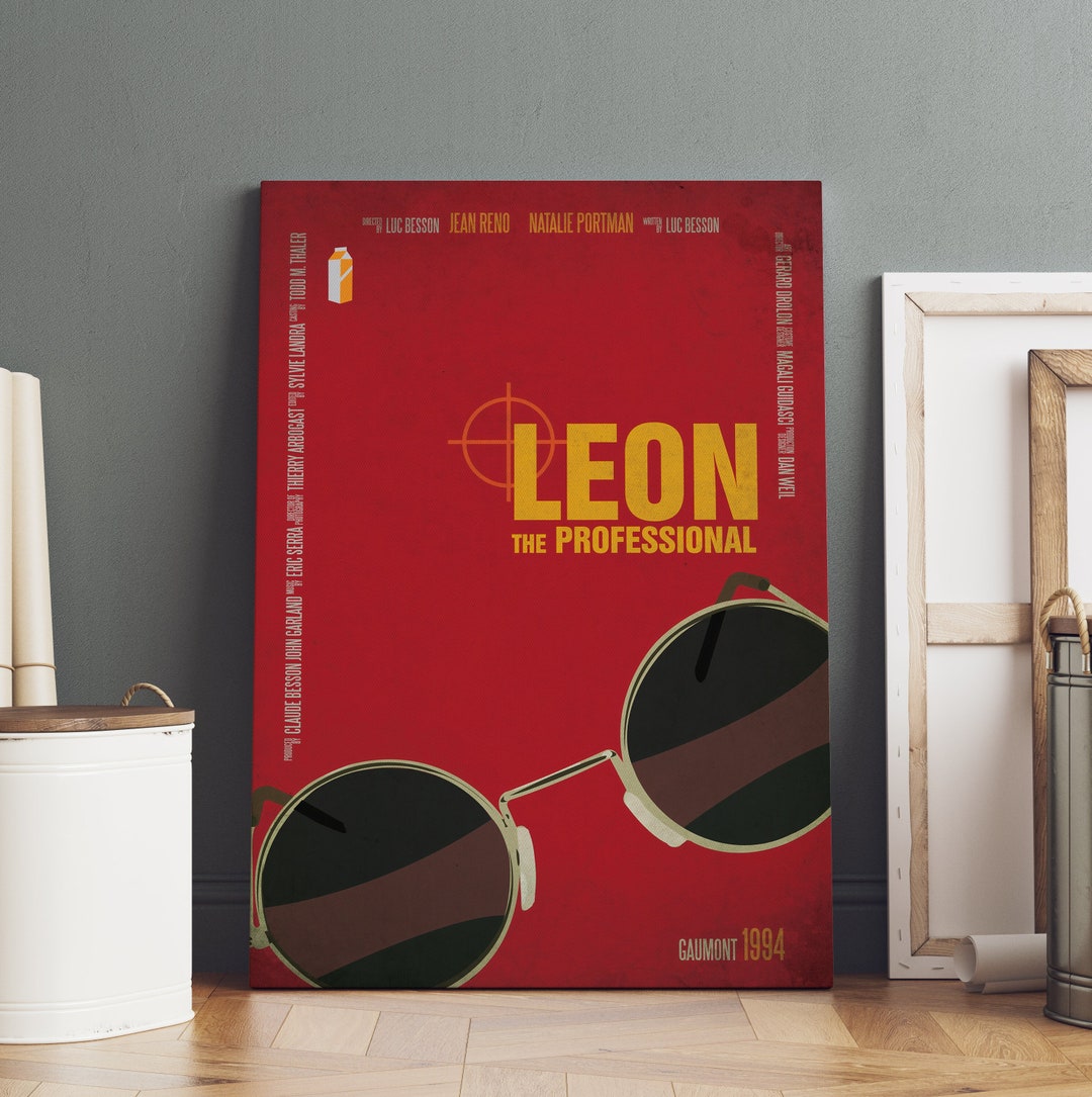 Leon Poster Léon: the Professional Poster Rolled Canvas Print - Etsy